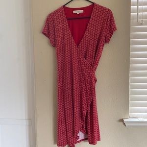 LOFT Wrap Dress- 4 petite